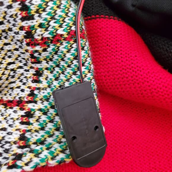 Born Famous Womens XL Christmas Sweater Dress Lights Up Pre-Owned‎ - Picture 6 of 9